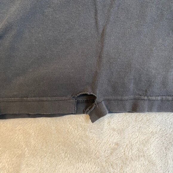 Carhartt Mens Shirt 2XL Tall Long Sleeve Black Logo Cotton Casual with Flaws - Picture 6 of 12